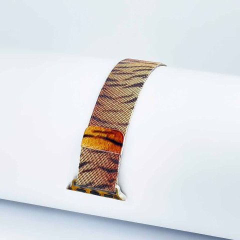 Ремешок для Apple watch 38/40/41mm Milanese Loop Band Tiger Ремешок для Apple watch 38/40/41mm Milanese Loop Band Tiger